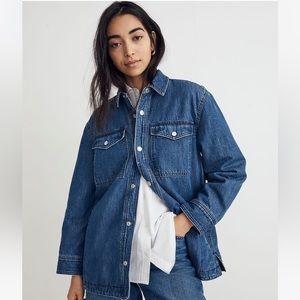 Madewell Quilted-Lining Denim Shirt-Jacket